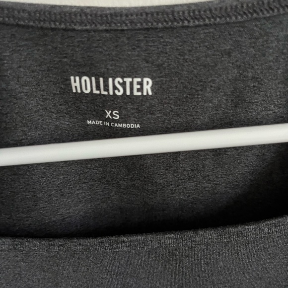 Hollister Women's Charcoal Blouse - Picture 2 of 3